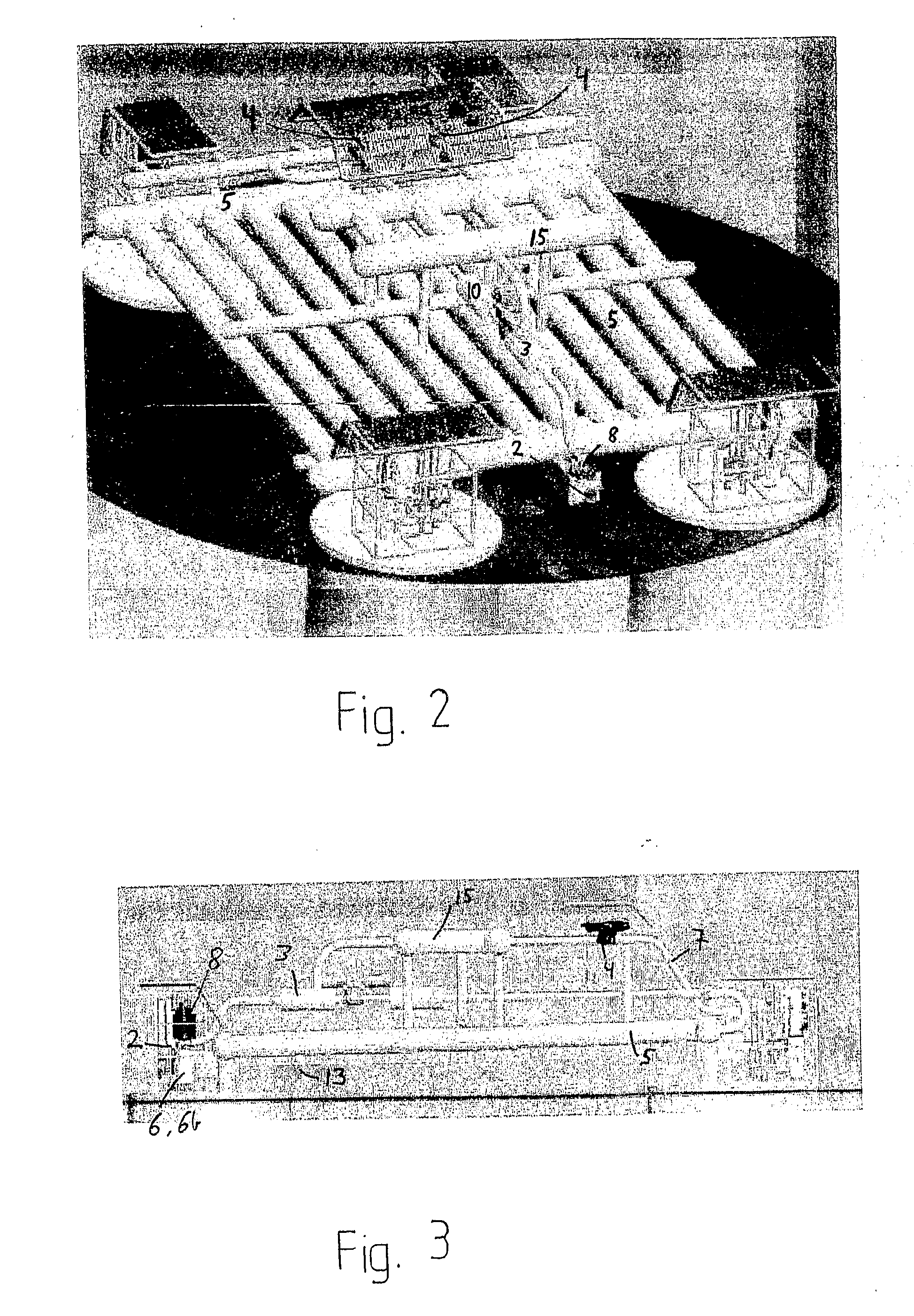 Separation and capture of liquids of a multiphase flow