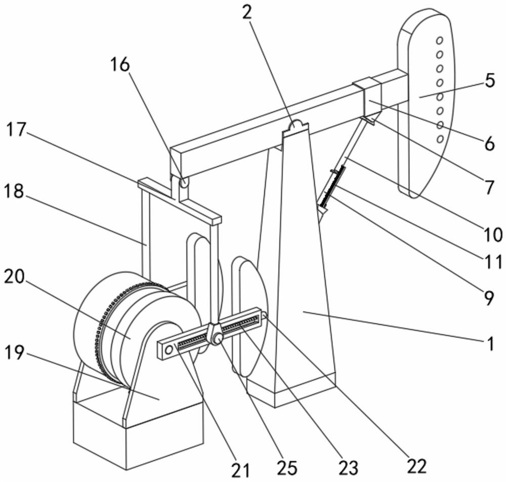 Steel rope oil pumping unit for oil exploitation