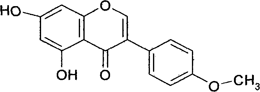 Application of eriosema chinense isoflavone compound