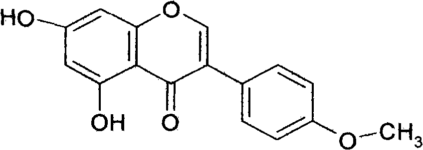 Application of eriosema chinense isoflavone compound