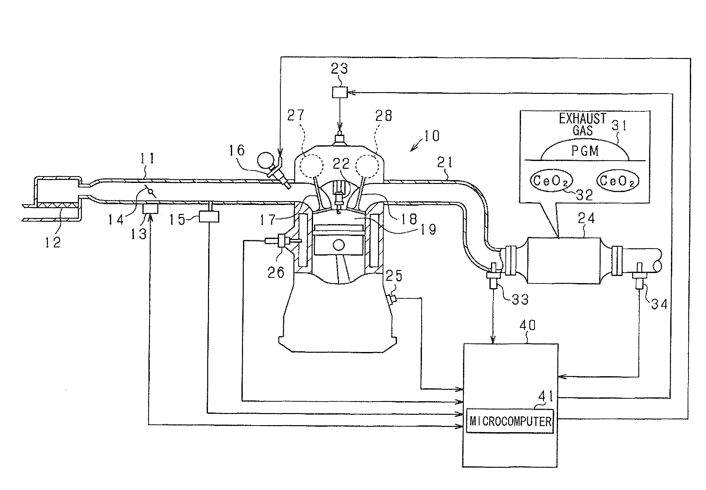 Exhaust gas purifying apparatus for internal combustion engine