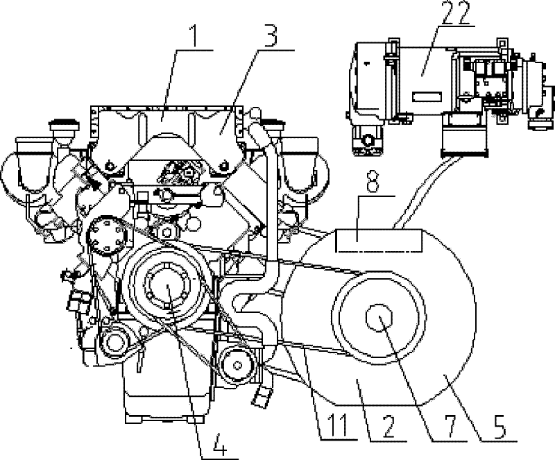 Electric generator unit of air conditioner for automobile