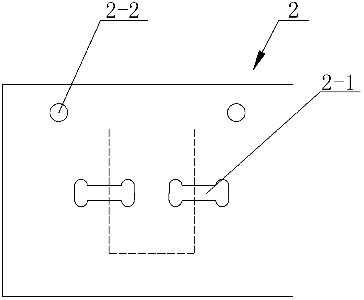 Positioning splint for sewing double pant buckles