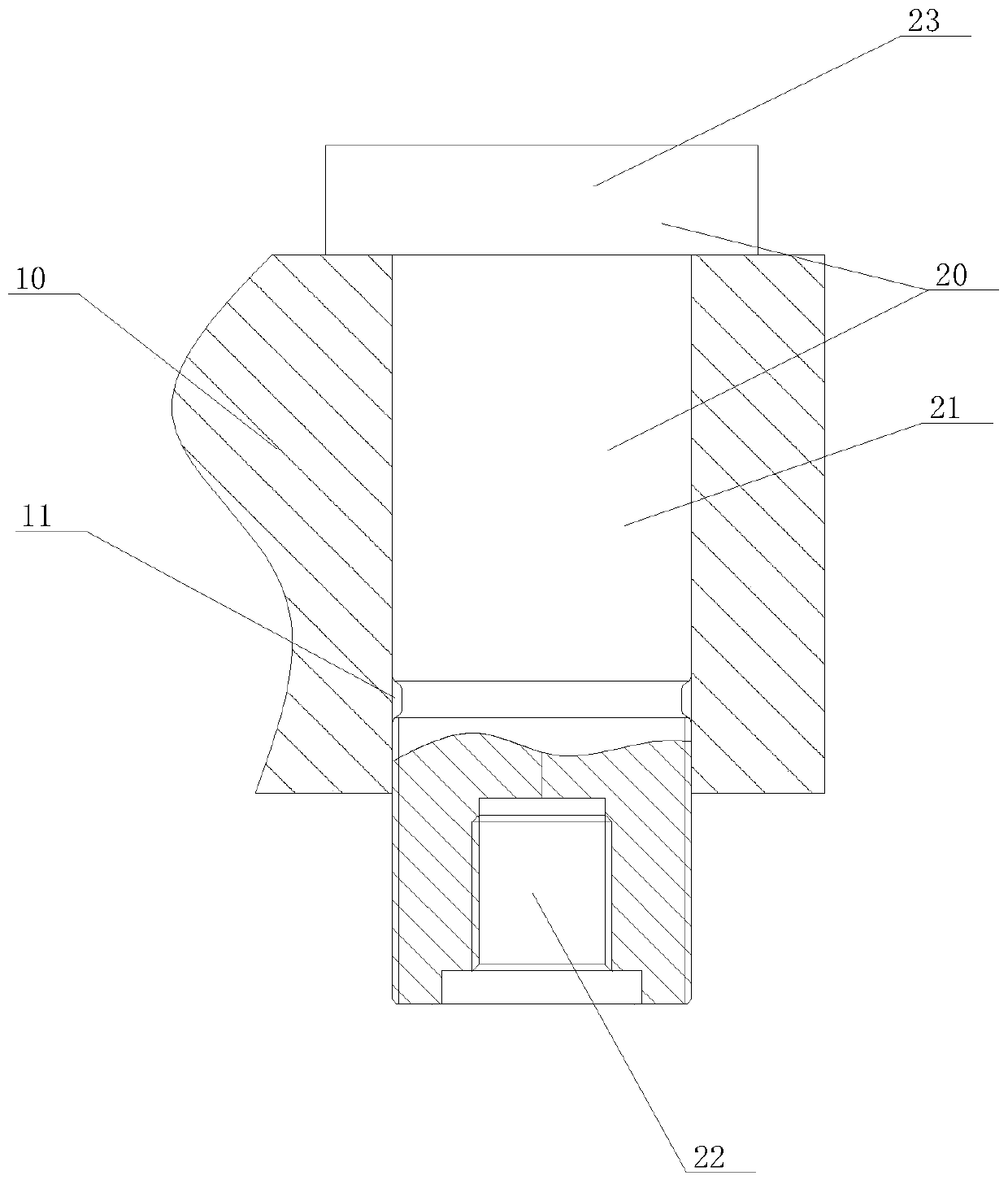 Anti-loosening method and device for pile hammer head