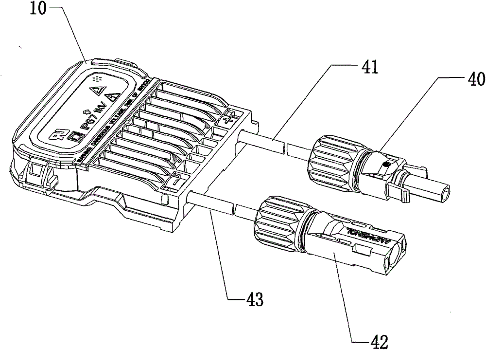 A solar junction box waterproof and breathable structure