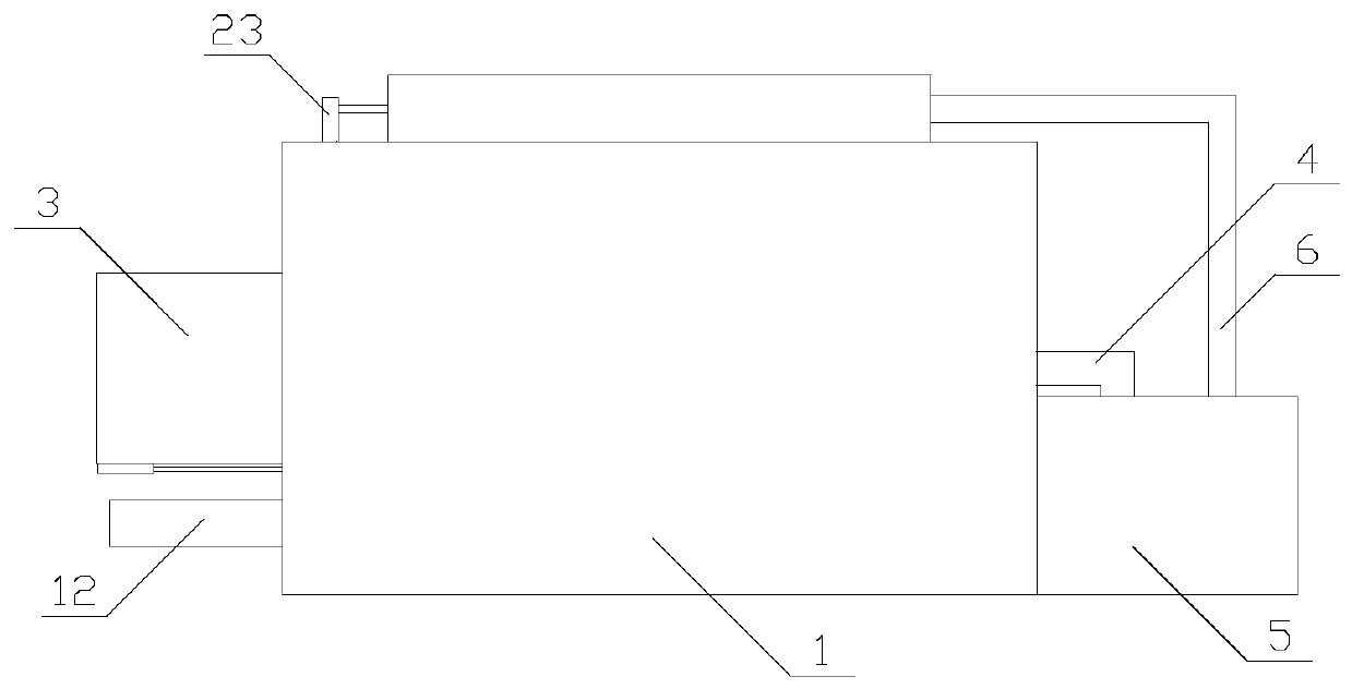 Heat dissipation type UV photolysis air purification device with dust removal function