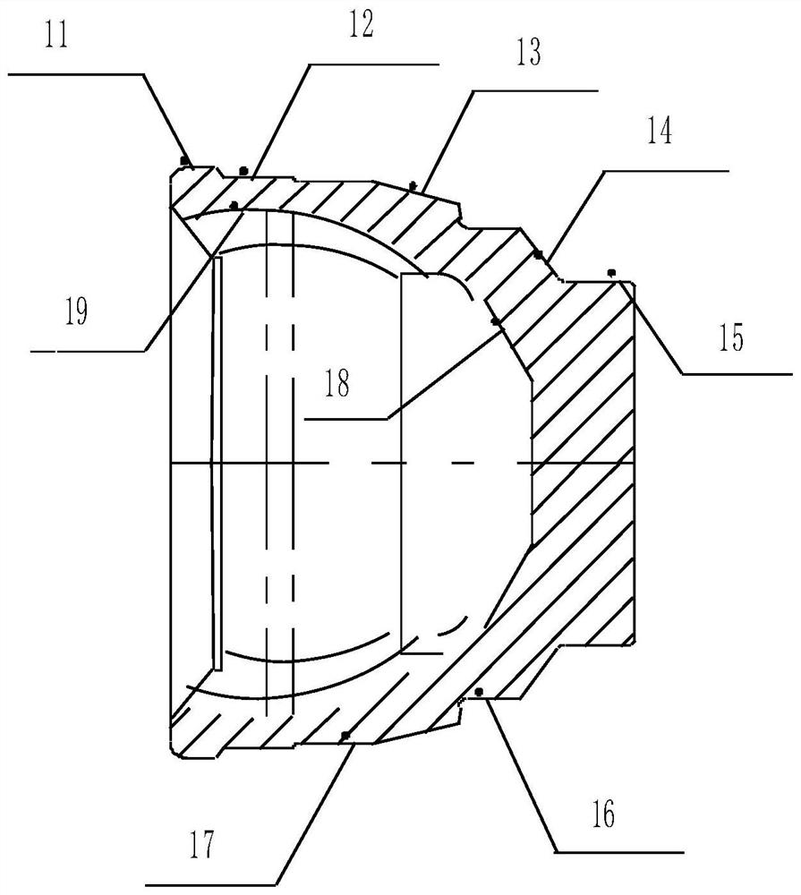 A universal joint outer ball cage and its processing technology