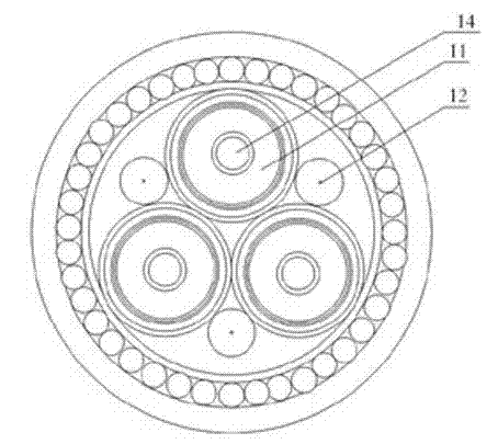 Method for modeling, calculating and analyzing temperature fields of photoelectric composite submarine cable