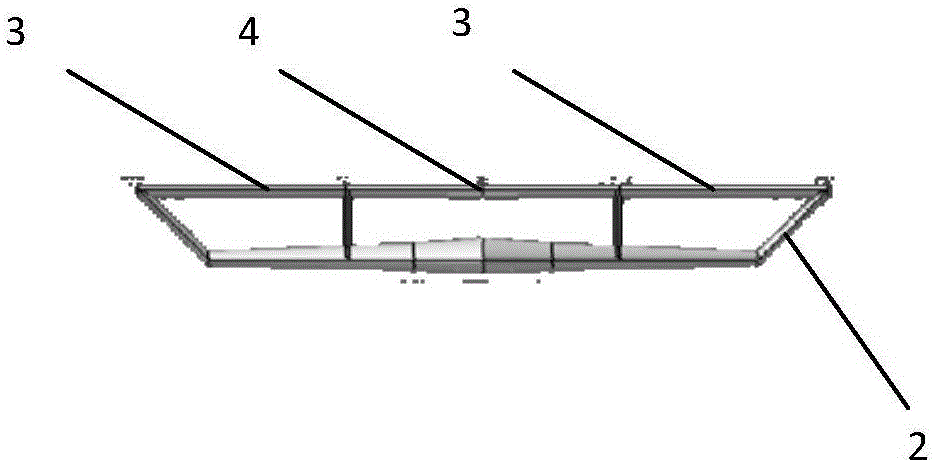 Flying-wing aircraft joined frying wing configuration structure