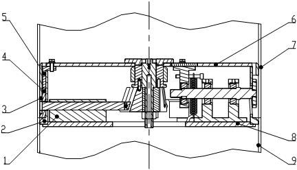 A lifting rescue cabin separation device and a lifting rescue cabin