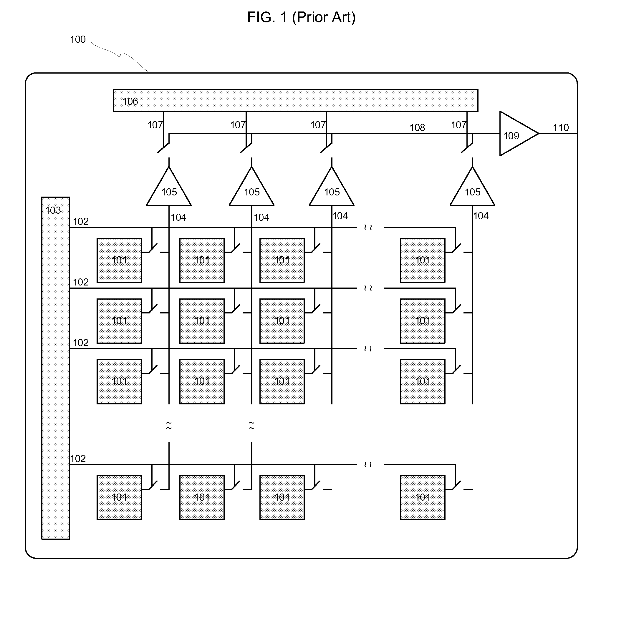 Adjustable CMOS sensor array