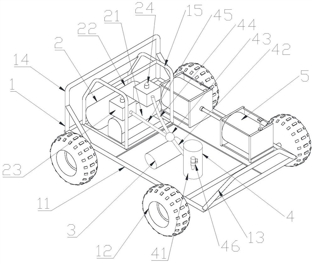 Mining water jet cutting device