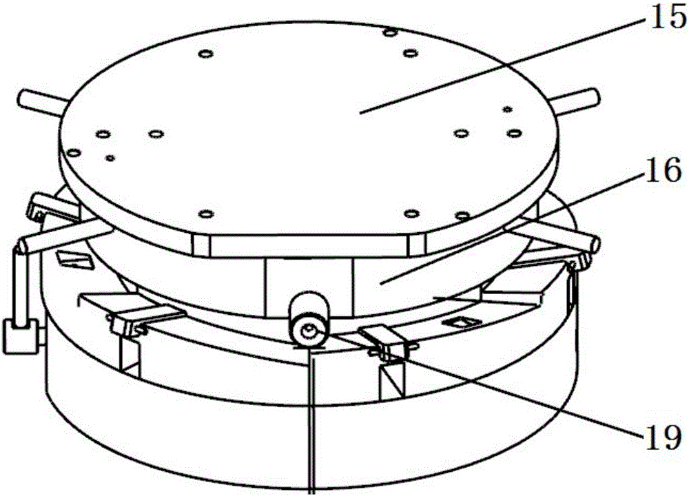 Integrally casting mold for aero-engine diffuser