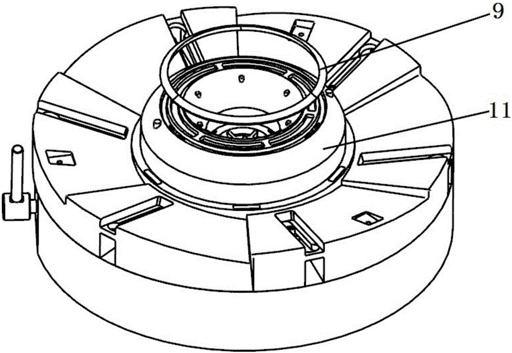 Integrally casting mold for aero-engine diffuser