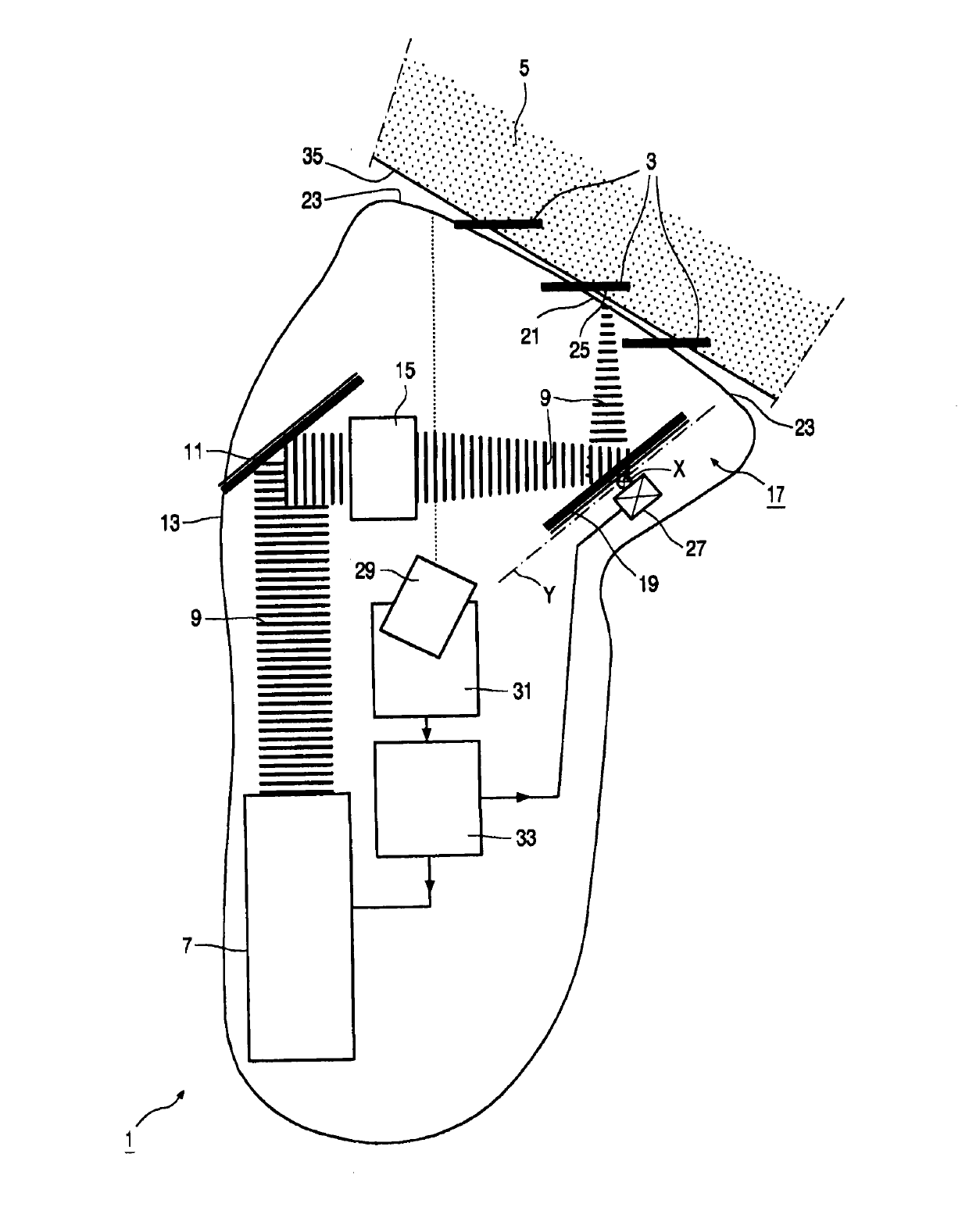 Hair-growth control device and hair-growth control method