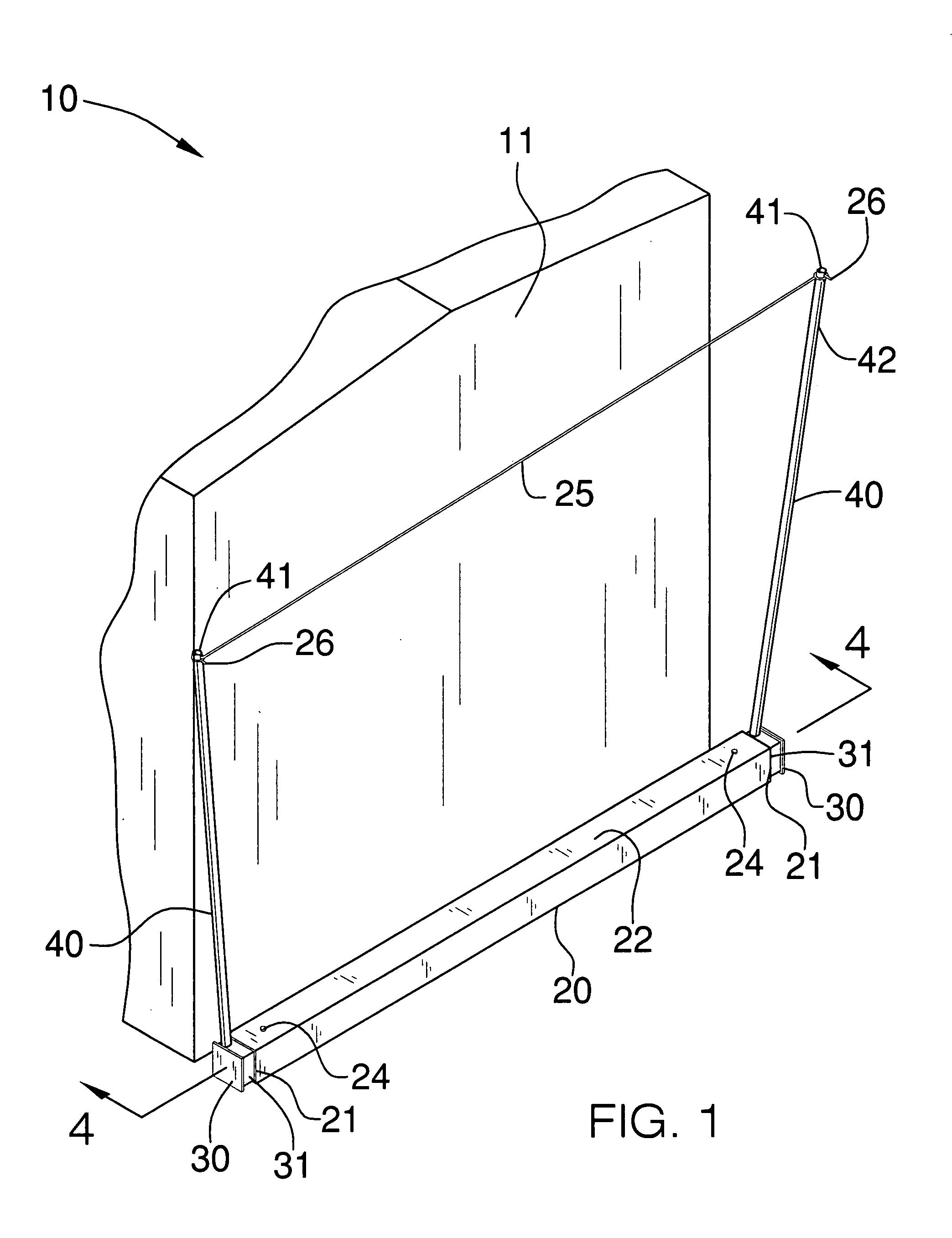 Portable clothesline assembly for vehicles