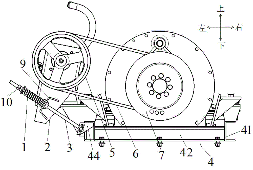 Hydraulic generating device and agricultural machine with same