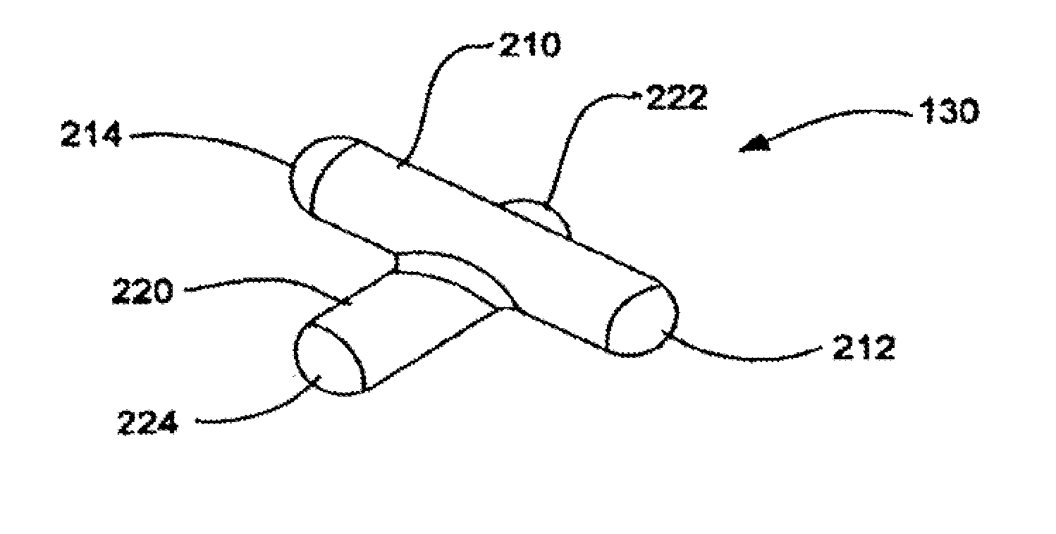 Artificial vertebral disk replacement implant with crossbar spacer and method