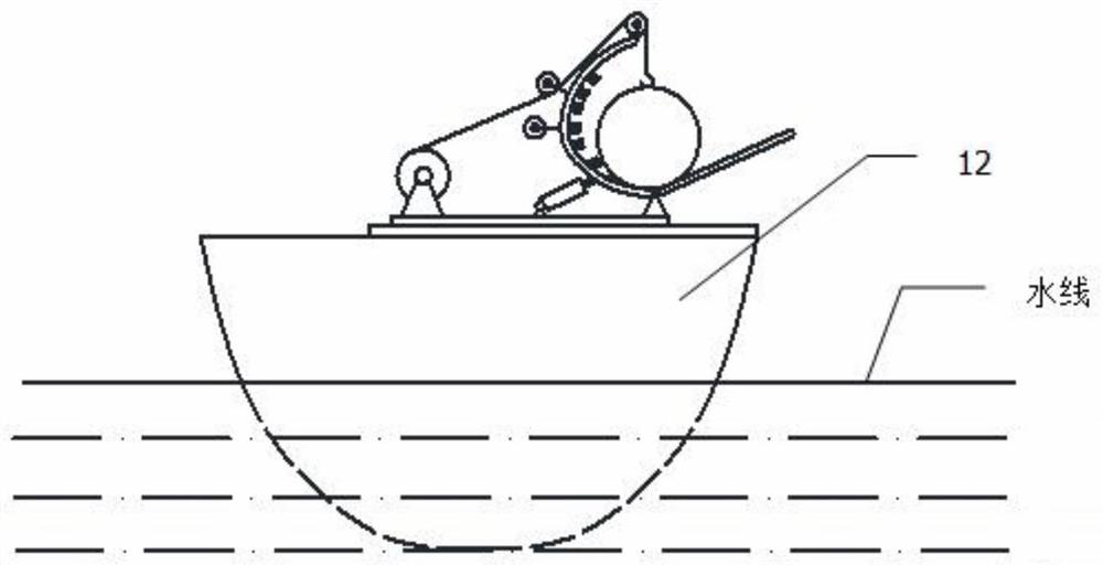 An underwater equipment deployment and recovery device