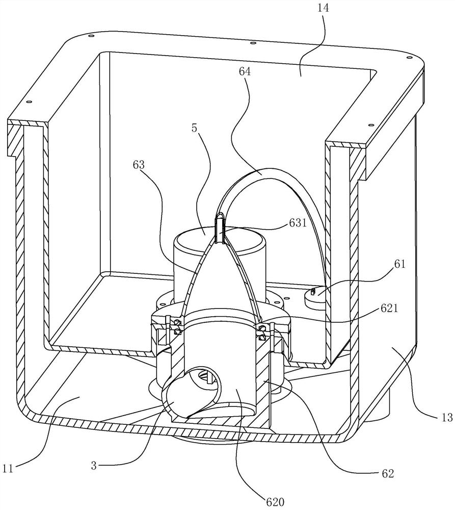 A strong discharge pump structure and a cleaning machine using the strong discharge pump structure