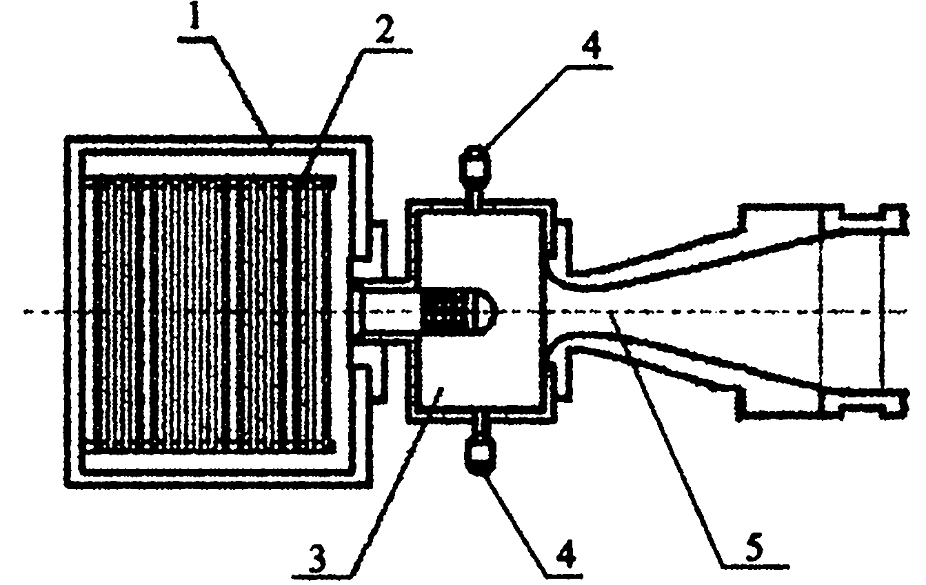 Ultrasonic ground experimental wind tunnel used for knocking combustion research