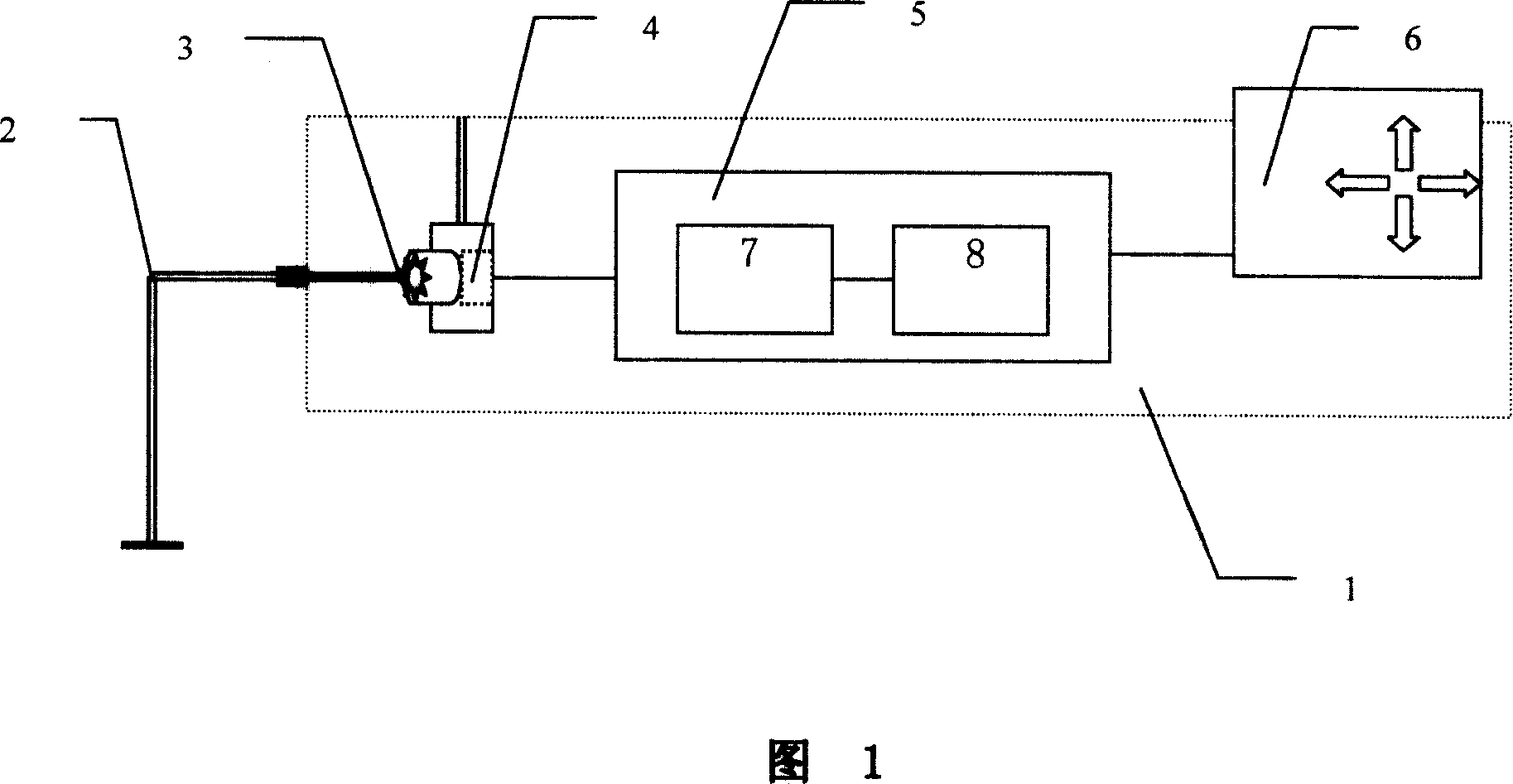 Probe built-in type hydrogen gas leakage detector