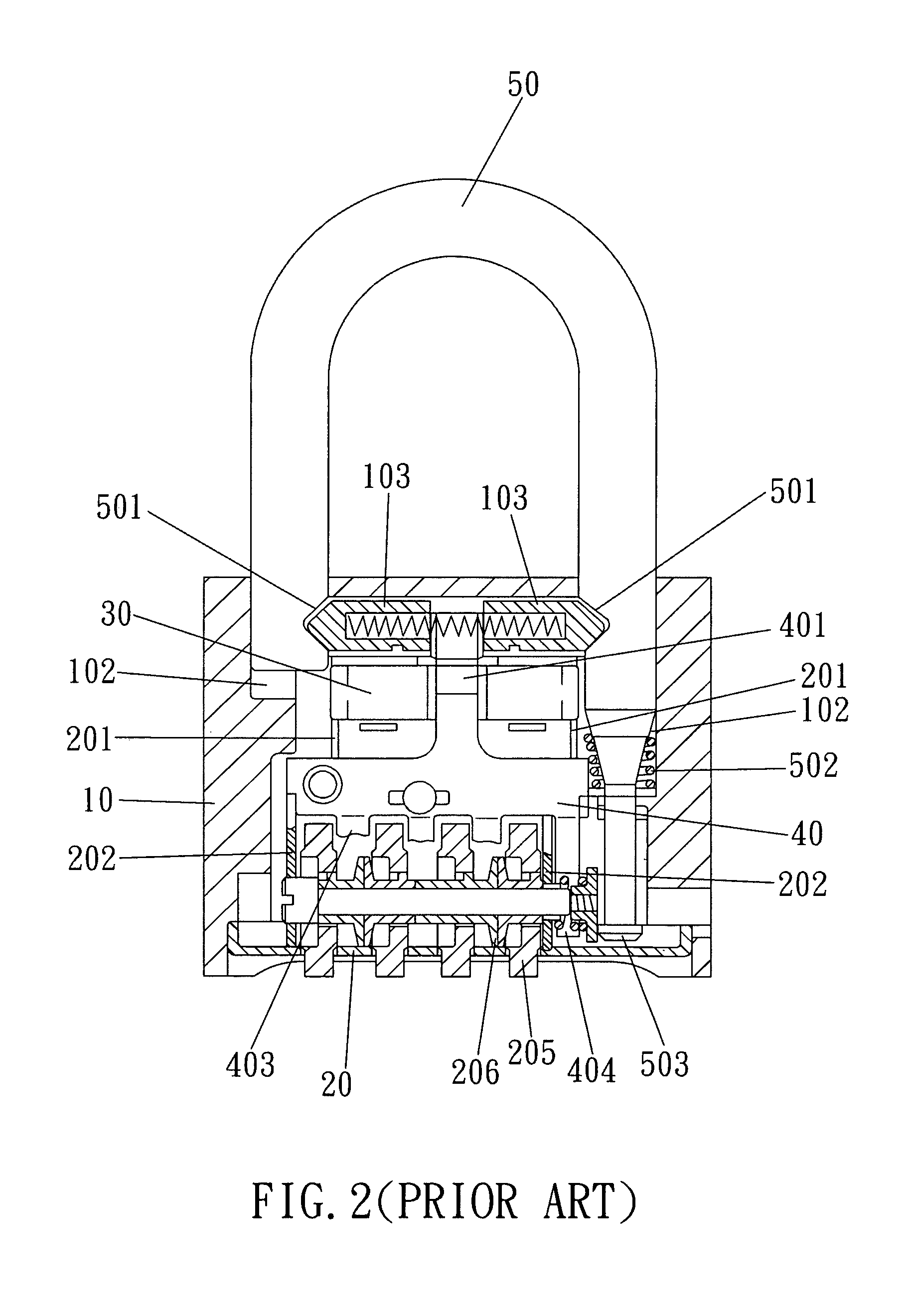 Vandal-resistant combination padlock