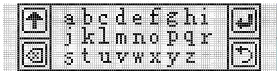 Key-restricted soft keyboard character input method