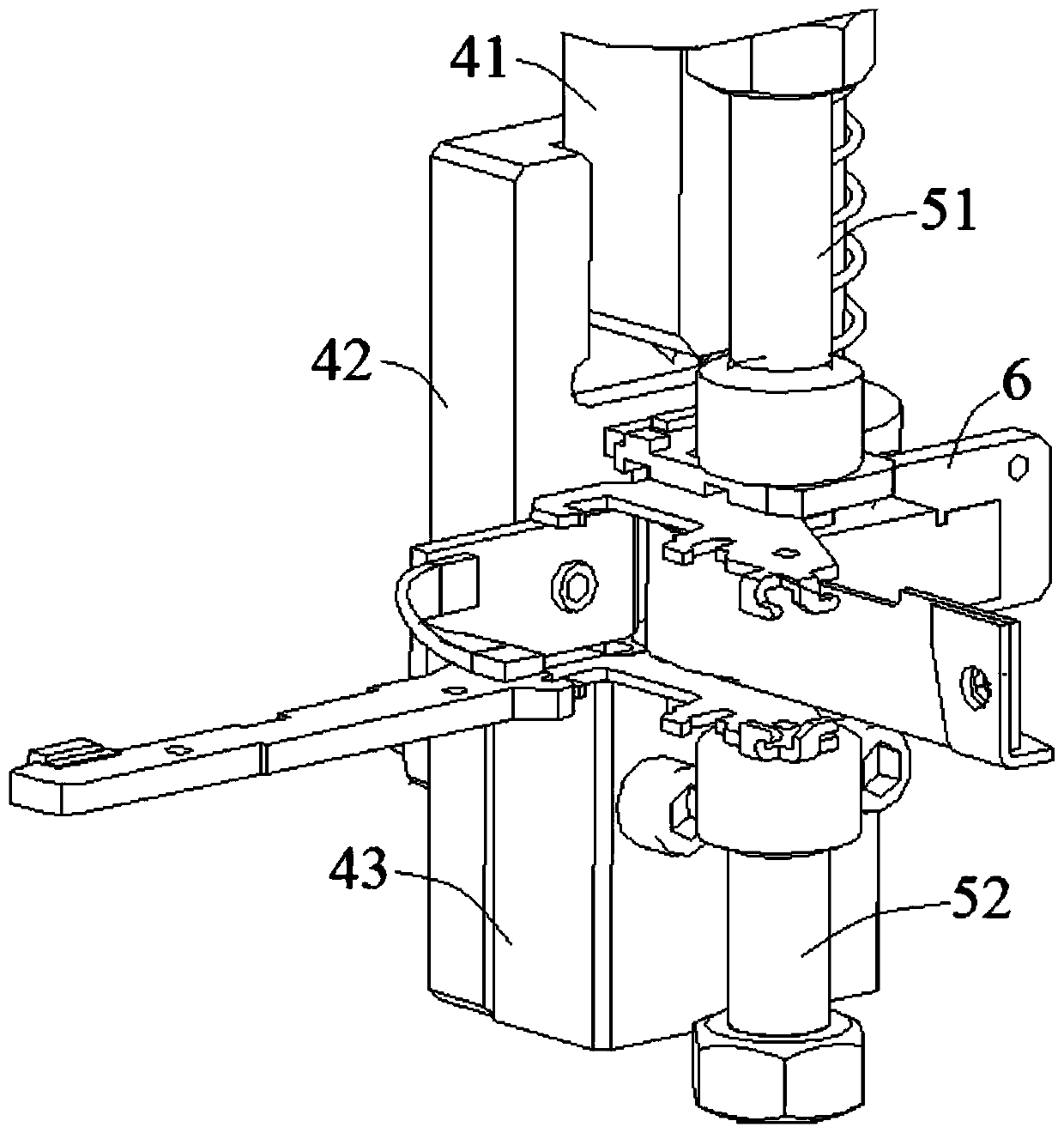 A tripper chipping riveting jig and riveting method thereof