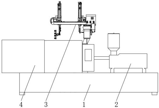 Automatic robot clamping device for high-temperature casting