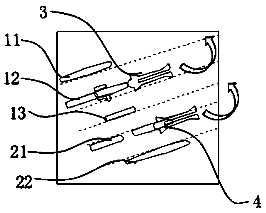 Vehicle-mounted air conditioner air outlet adjusting device and vehicle with same