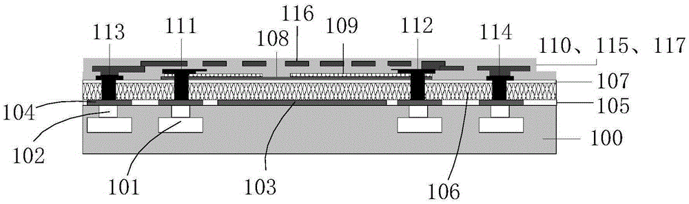 Differential-output infrared detector unit structure and manufacturing method