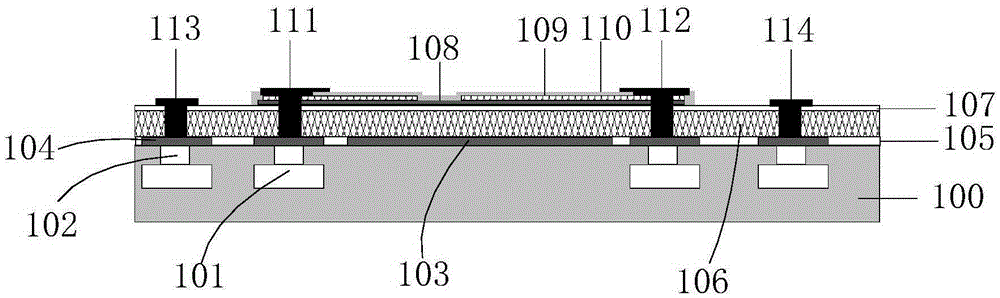 Differential-output infrared detector unit structure and manufacturing method