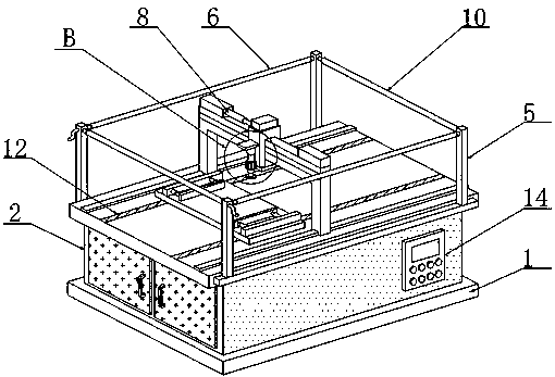 Novel numerical control machine tool with protection function