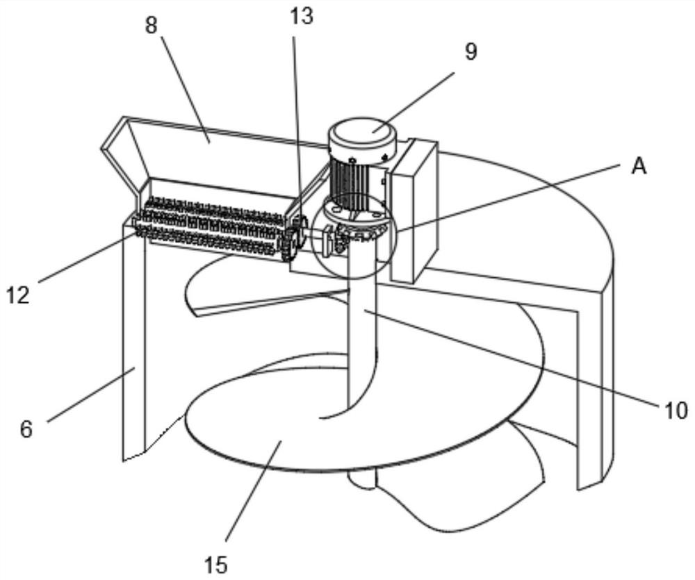 Fertilizing device for agricultural machinery planting and use method thereof