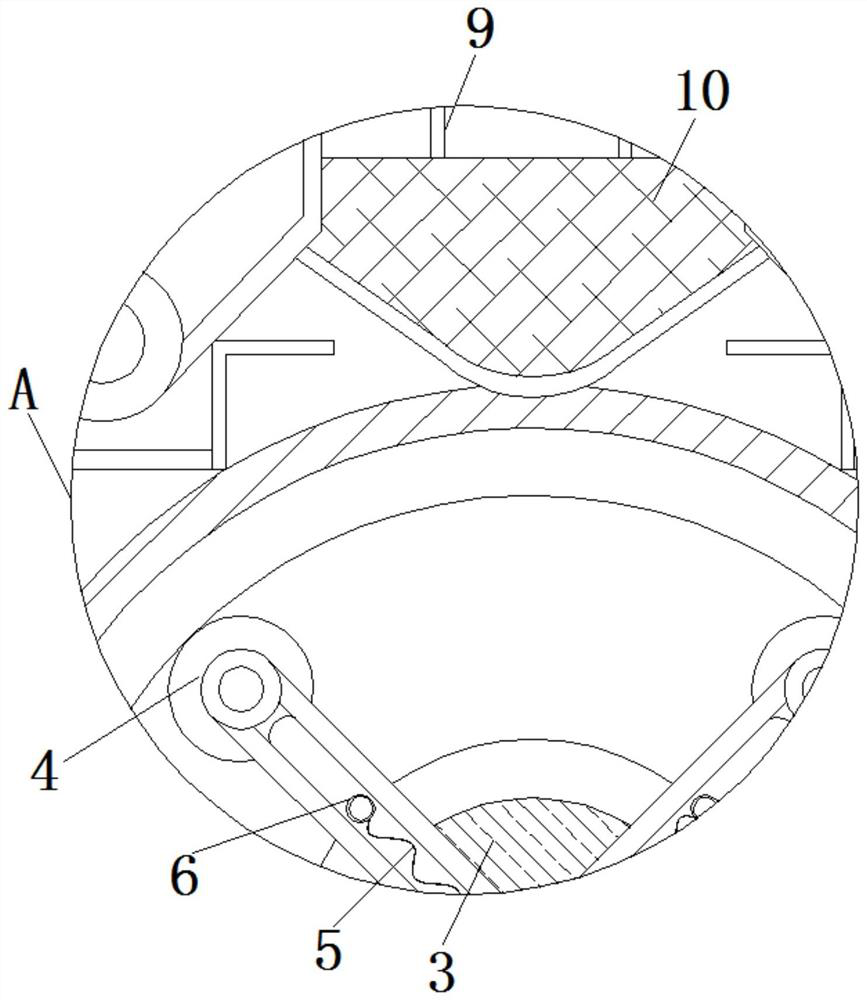 Energy-saving and environment-friendly telephone line winding device with protection function