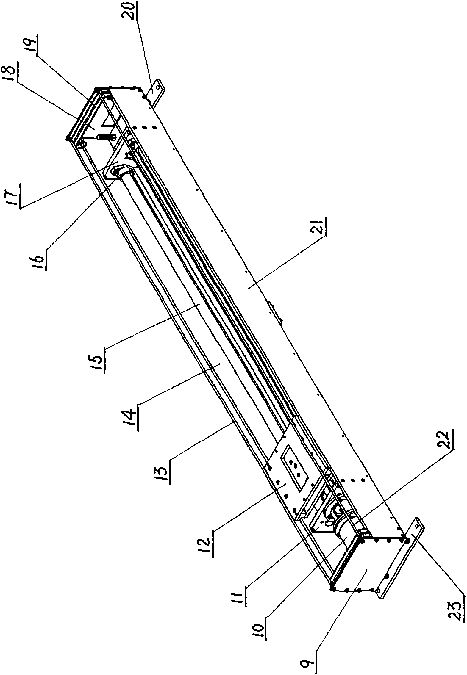 Automatic yarn feeding device for full-automatic hank mercerizing machine