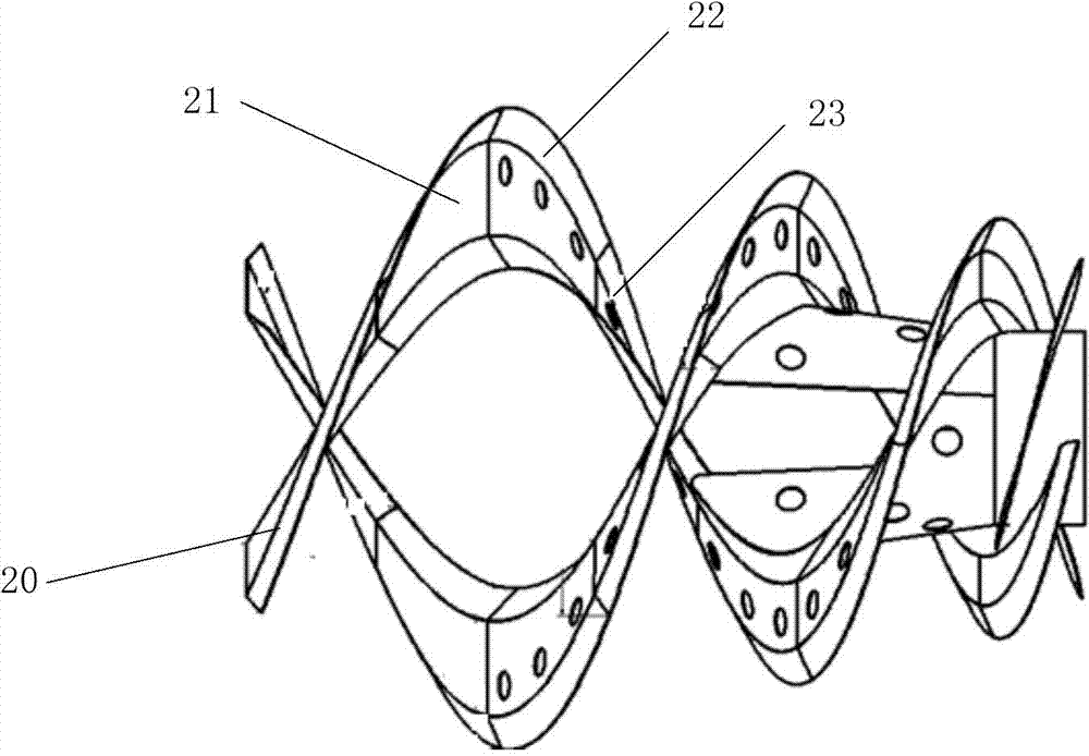 Concrete mixing drum blade and concrete mixing transport vehicle