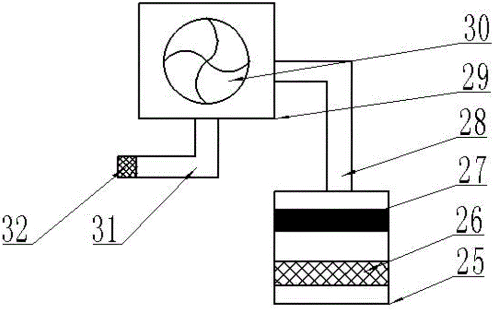 Anti-blocking type drug crushing iron removing device