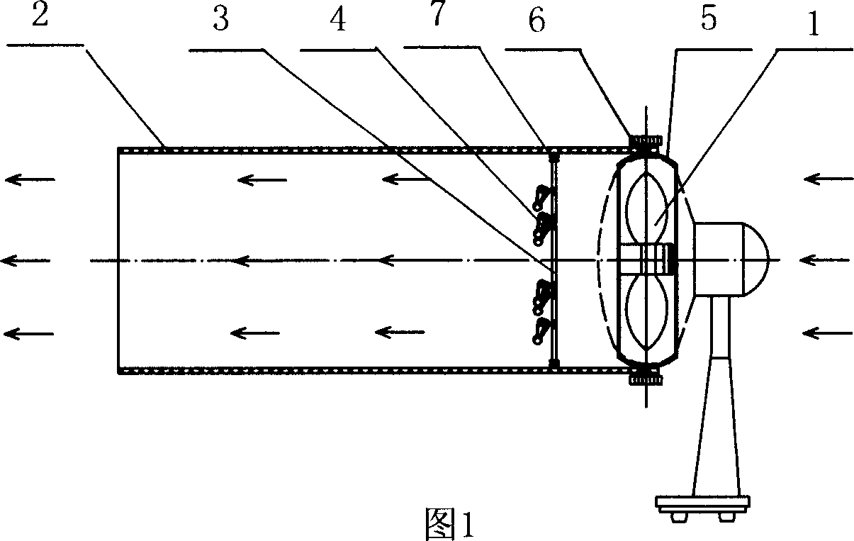 Wind tunnel type clothes dryer