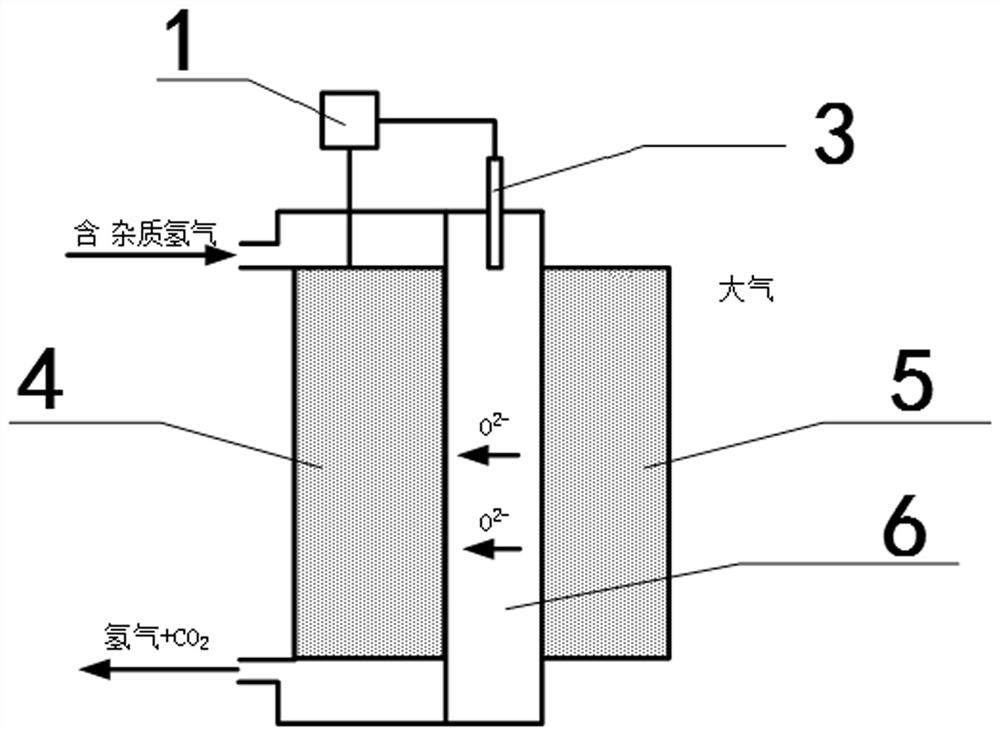 A hydrogen impurity purification device for fuel cells