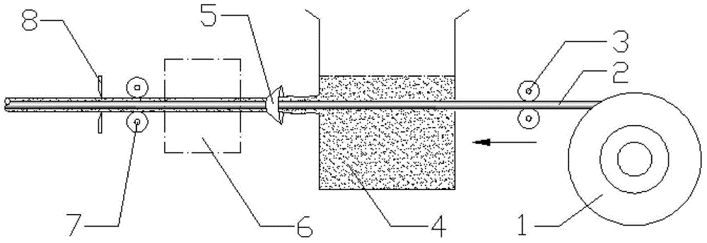 Light-penetrating concrete preparation process based on optical fibers wrapped with mortar