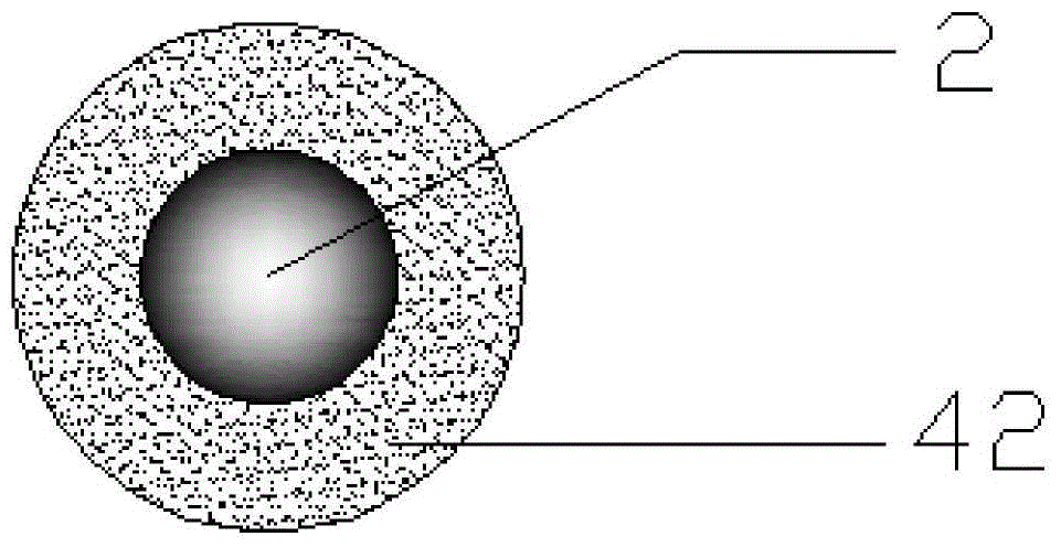 Light-penetrating concrete preparation process based on optical fibers wrapped with mortar