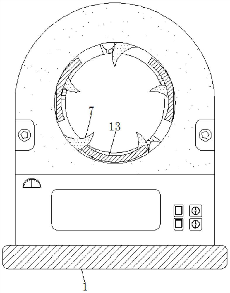 Intelligent stripping device capable of stripping cables of different sizes