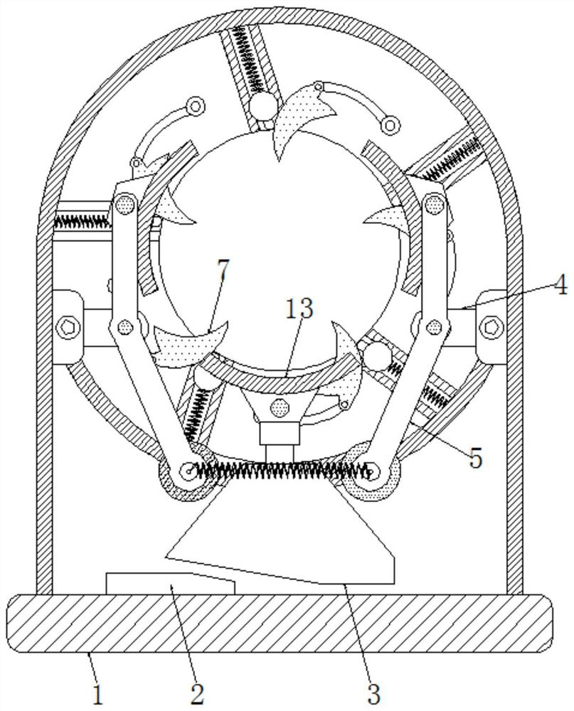 Intelligent stripping device capable of stripping cables of different sizes