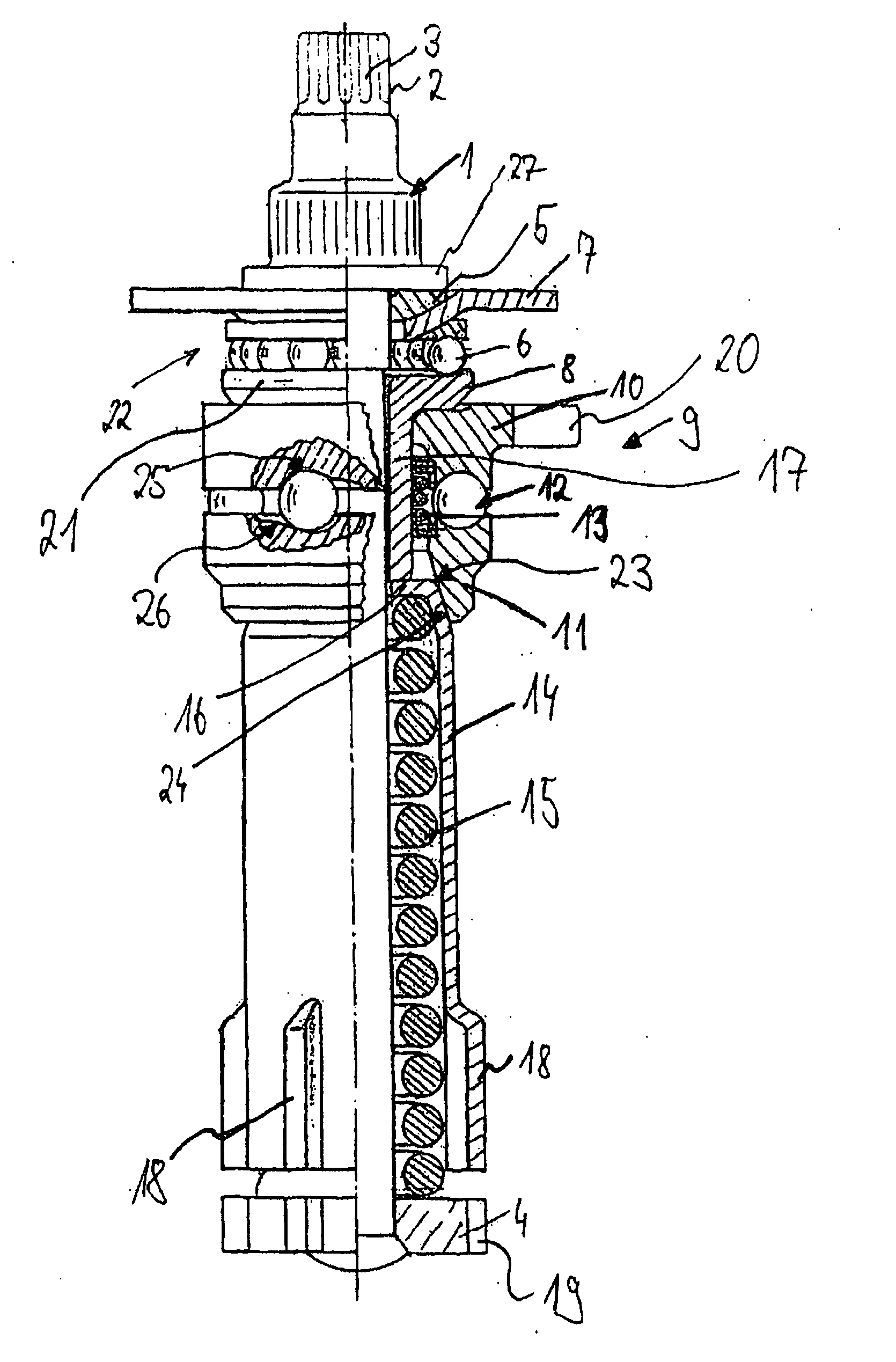 Adjusting device for a pneumatic disc brake