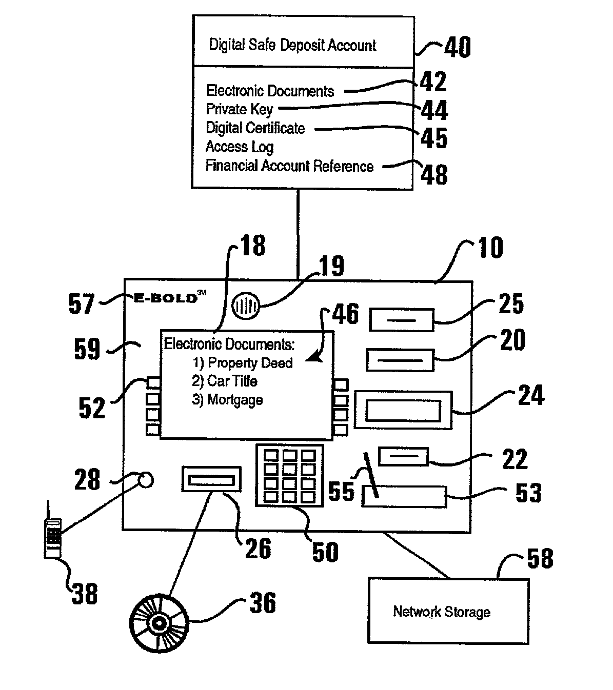 Automated transaction machine digital signature system and method