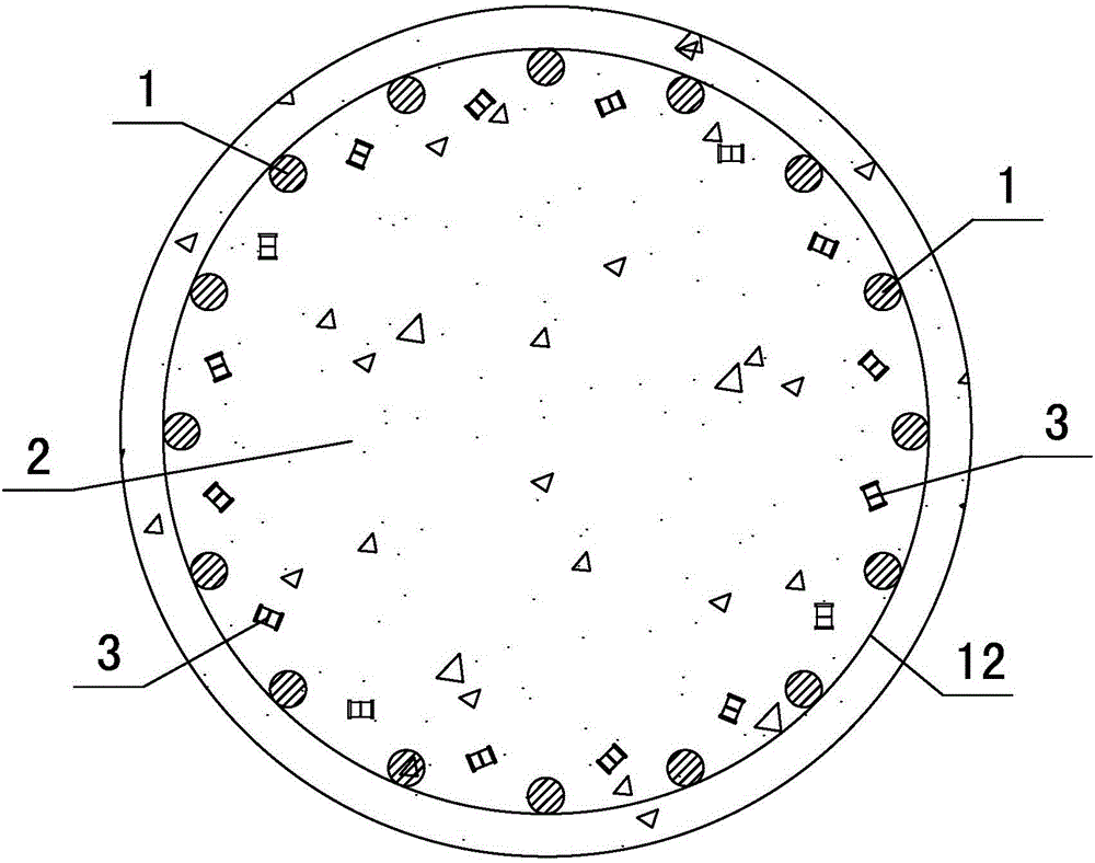 Anti-corrosion reinforcing structure for column