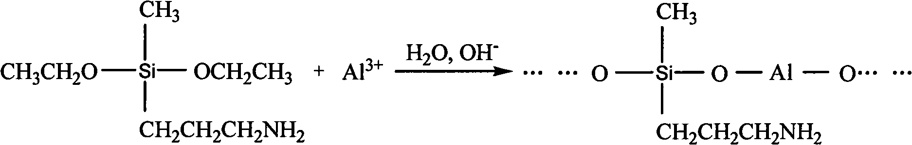 Covalent bond type inorganic organic composite flocculant, preparation process and use thereof