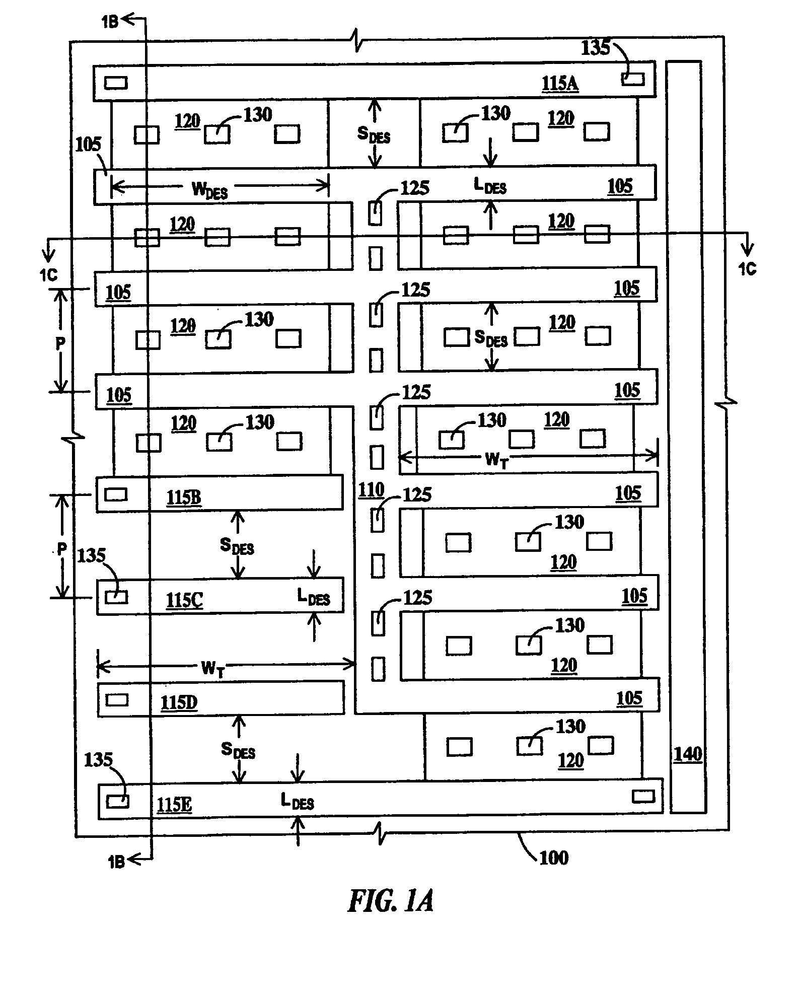 Gate length proximity corrected device